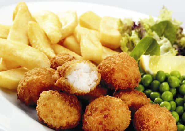 Free scampi, chips and peas inside your Chad this week.