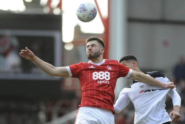 IN PICTURE: Ben Brereton.STORY: SPORT LEAD: Nottingham Forest v Derby County.  Sky Bet Championship match at The City Ground, Nottingham.  Sunday 11th March 2018.