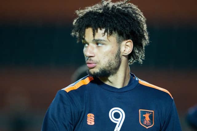Lee Angol of Mansfield Town - Pic By James Williamson