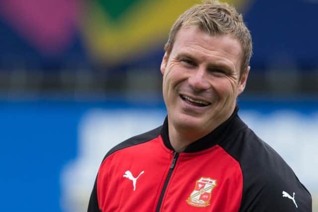 Mansfield Town vs Swindon Town - Swindon Town manager David Flitcroft - Pic By James Williamson