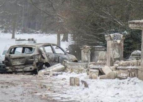An historic ornamental bridge in Clumber Park was recently damaged