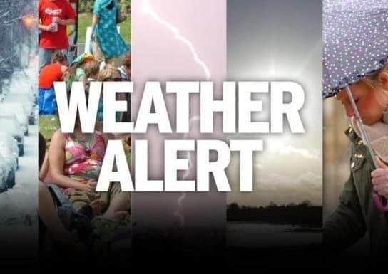 Weather warning.