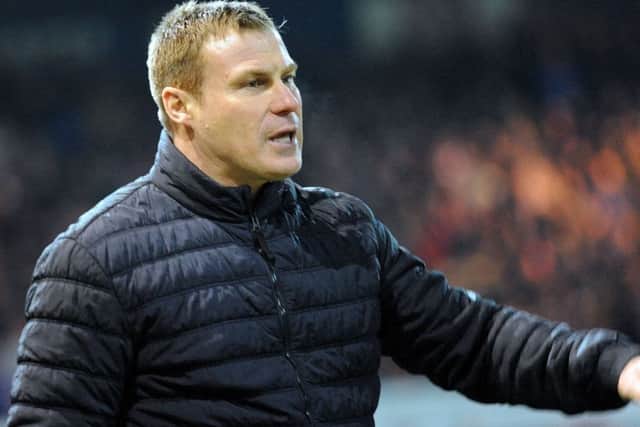 Stags manager, David Flitcroft.