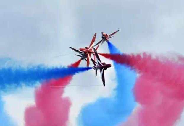 The Red Arrows performing in 2017. Photo: Jon Rigby.