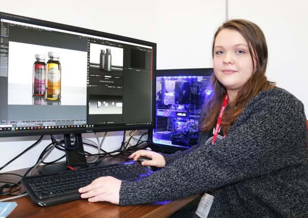 Former student Sophie Rack returned to West Nottinghamshire College to pass on some tips to current interactive media students