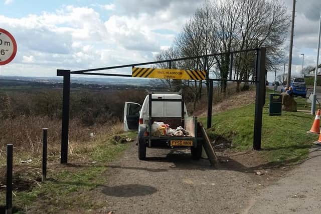 A new barrier has been put up at Strawberry Bank Huthwaite.