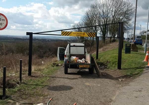 A new barrier has been put up at Strawberry Bank Huthwaite.