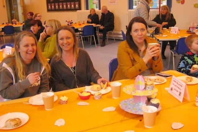 Fun at Python Hill's Easter afternoon tea.
