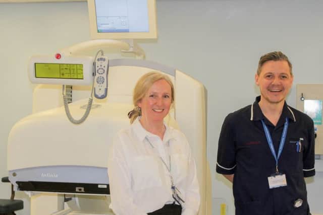 Consultant Radiologist, Dr Susan Geary and Nuclear Medicine Specialist, Robert Bradley, are both supporting the campaign for a new scanner as they know it will benefit future patients and bring the latest nuclear medicine technology to the local community