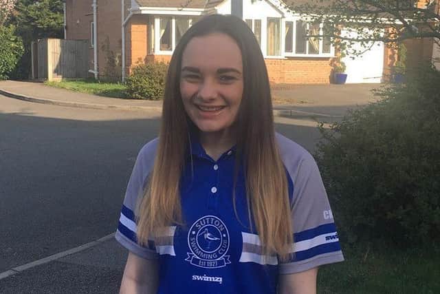 Chloe Peach, who won a bronze medal at the East Midlands Championships.