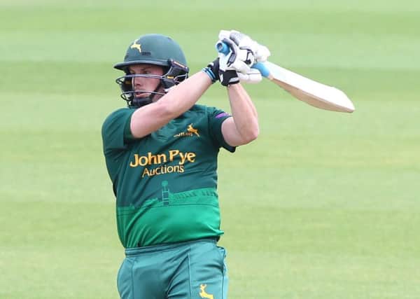 Steven Mullaney, who fired a half-century for Nottinghamshire Outlaws at Welbeck last season. (PHOTO BY: Kate Smith/Kickass Images)