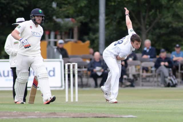 Derbyshire v Glamorgan, Tony Palladino bowling for Derbyshire
