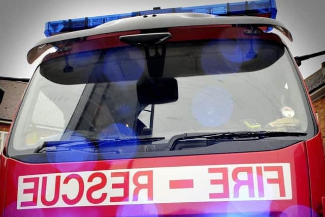 Fire crews were called to the incident