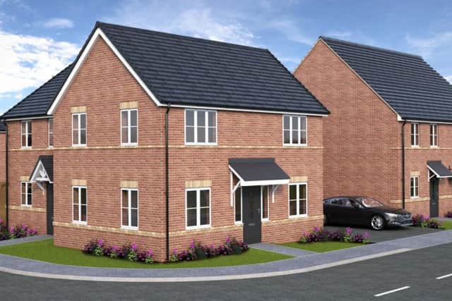 Artist's impression of the proposed housing estate