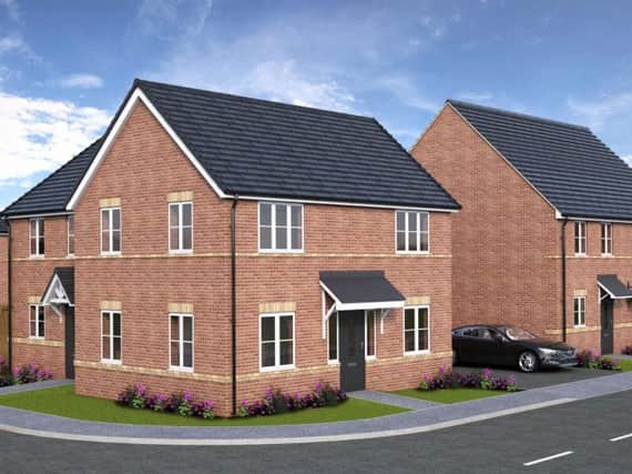 Artist's impression of the proposed housing estate