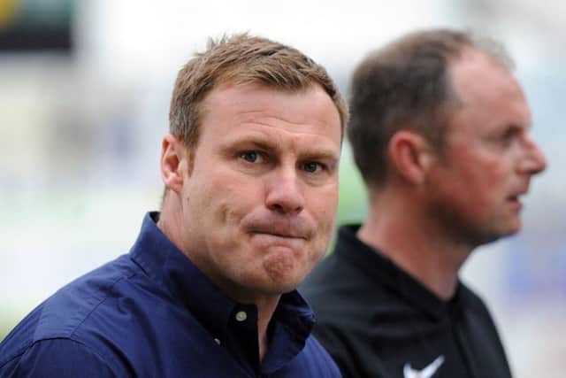 Mansfield Town v Port Vale.     David Flitcroft after Saturday's game against Port Vale.