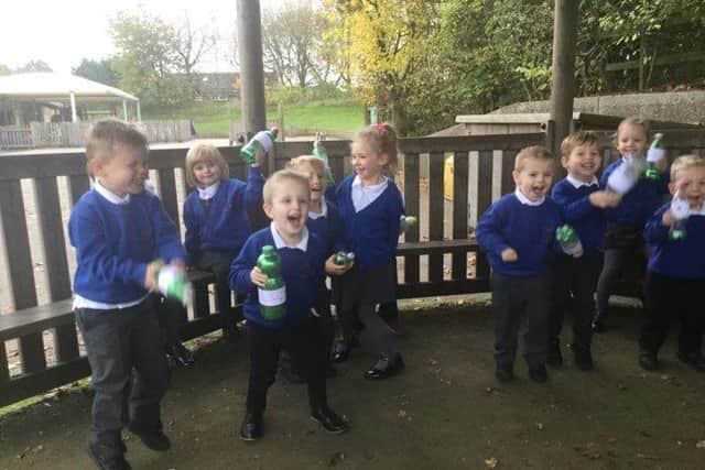 Mansfield Holly Primary School pupils taking part in Forest Fun sessions.