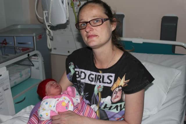 Thea Spearing with mum Gemma Spearing.