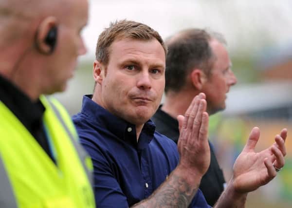 Mansfield Town v Port Vale.     
David Flitcroft after Saturday's game against Port Vale.
