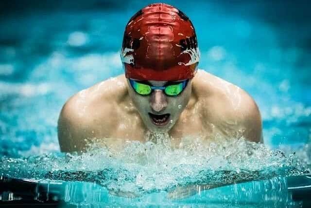 Mansfield swimmer Elliot Clogg in full flow.