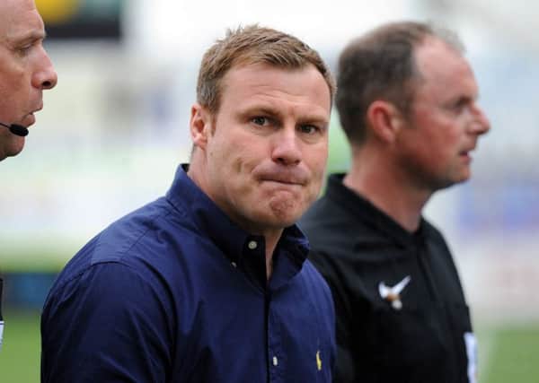 Mansfield Town v Port Vale.     
David Flitcroft after Saturday's game against Port Vale.