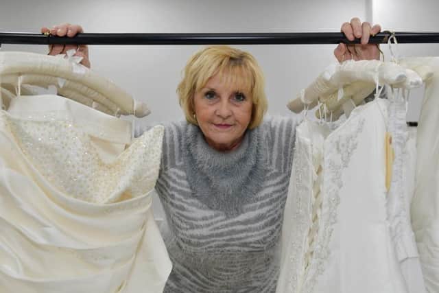 Sandra Marshall at the original pop-up shop.