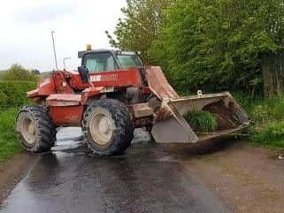 The stolen tractor. Picture from Nottingham Post.
