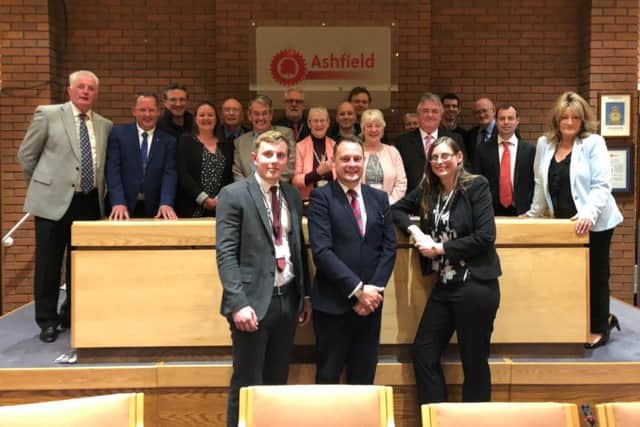 The Ashfield Independents after the meeting.