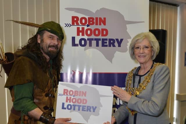Launch of the Robin Hood Lottery at Mansfield Civic Centre