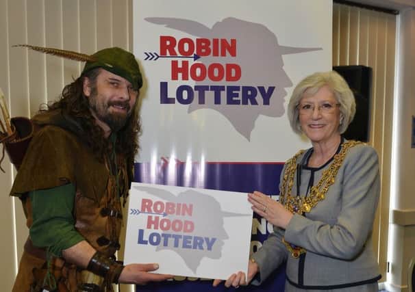 Launch of the Robin Hood Lottery at Mansfield Civic Centre