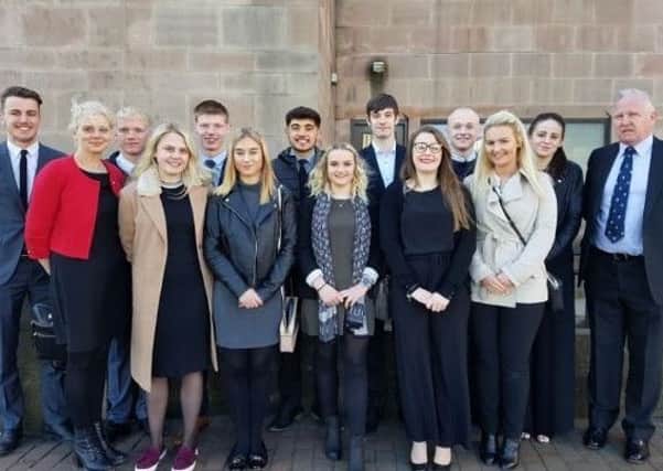 Students from Ashfield School sixth form. Photo: Nottinghamshire Police