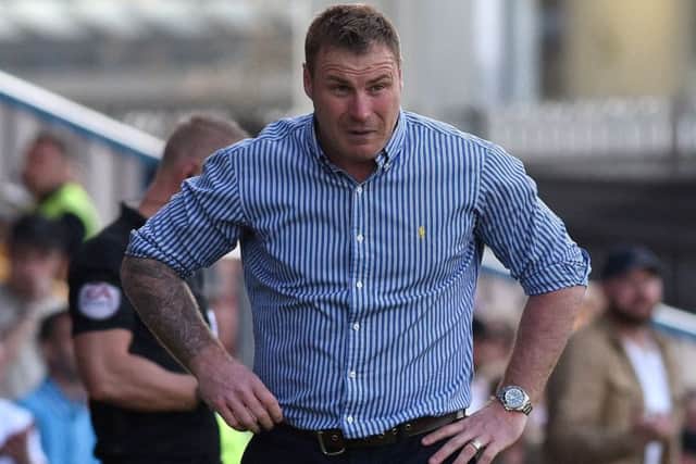 Picture Andrew Roe/AHPIX LTD, Football, EFL Sky Bet League Two, Mansfield Town v Crawley Town, One Call Stadium, 05/05/18, K.O 3pmMansfield's manager David FlitcroftAndrew Roe>>>>>>>07826527594