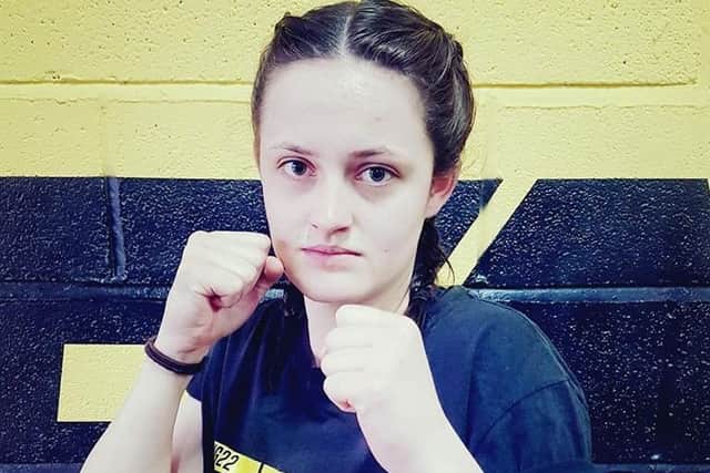 Molly Ecott, who has won all three of her fights since taking up boxing.