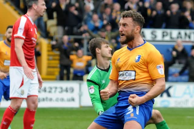 Mansfield Town v Crewe AlexanderRicky Miller makes it three.