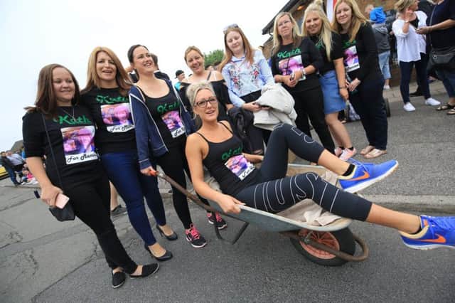 The Sunnydale Inn fancy-dress wheelbarrow race 2018. Pictured are Kara Cheetham and Leila Heselton.