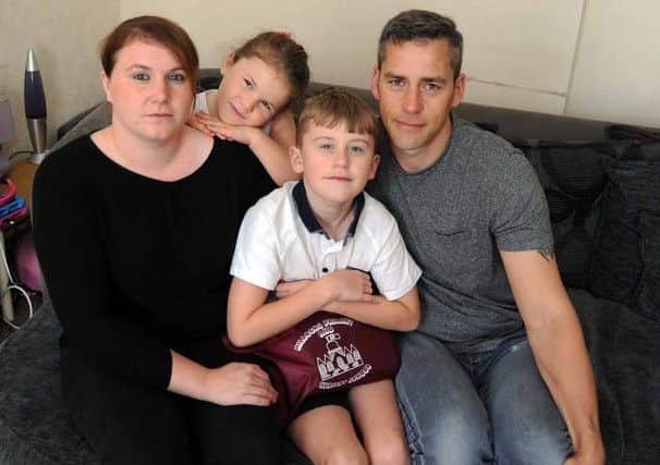 Mum Victoria Dawson, Megan-Jayne Dawson, Jack Dawson and dad Alan Dawson (Image: Angela Ward) Supplied by the Nottingham Post.