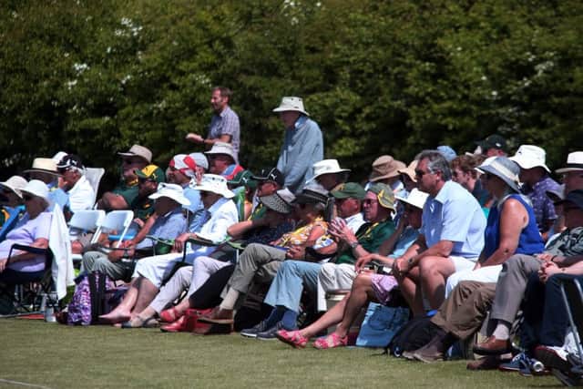 A large crowd was at Welbeck cricket ground to see the match.