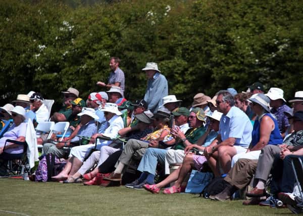 A large crowd was at Welbeck cricket ground to see the match.