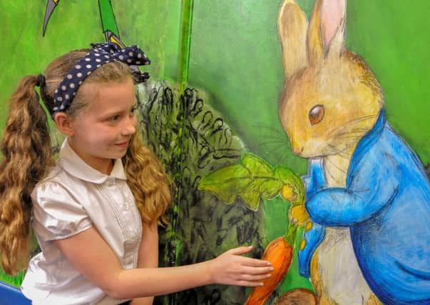 Pupils can meet Peter Rabbit on their way to lessons. Photo: Louise Brimble