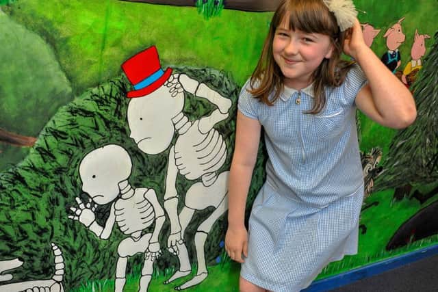 The Funnybones skeletons are among the characters on the mural. Photo: Louise Brimble