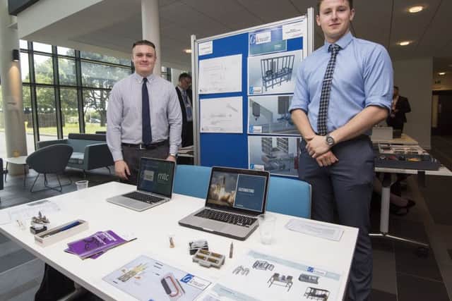 George Dove and Ryan Worthington devised time and energy saving systems for Glenair. Photo: Tracey Whitefoot