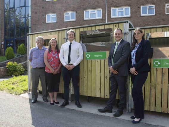Picture outside of the flat are Coun Robert Sears-Piccavey, Coun Samantha Deakin, Phil Bennet, Community Protection Officer, Coun Jason Zadrozny, Leader Ashfield District Council, Helen-Ann Smith, Deputy Leader Ashfield District Council.