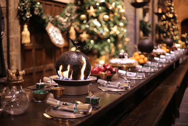 Do you fancy a Christmas dinner in the Great Hall? (Photo: Warner Bros Studio Tour)