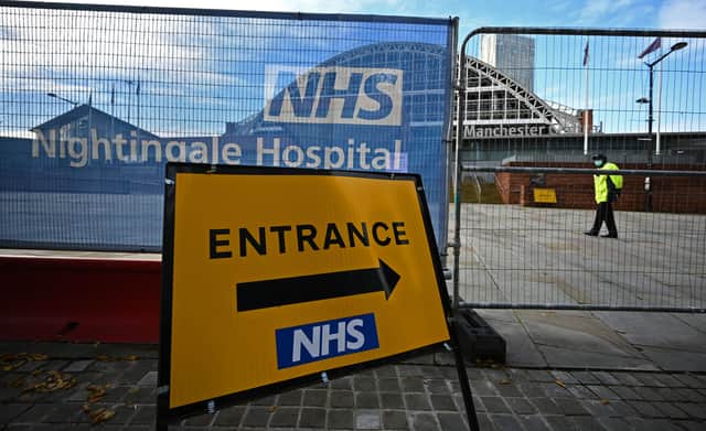 Nightingale hospitals that were set up to cope with the increase in Covid-19 cases are due to close from April (Photo: OLI SCARFF/AFP via Getty Images)